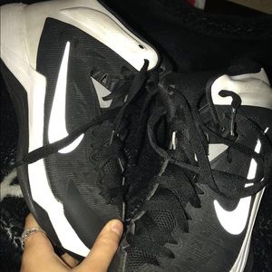 High top Nike basketball shoes